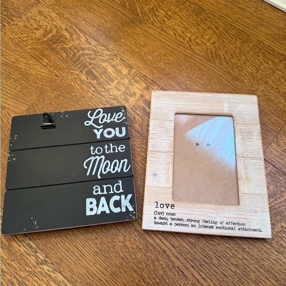 2 Love-Themed Picture Frames